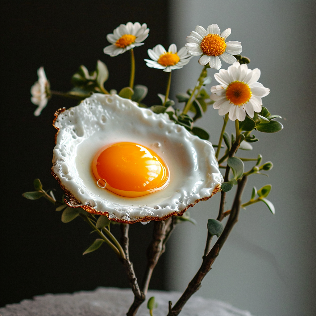 Fried Egg Flower Diamond Art Kit