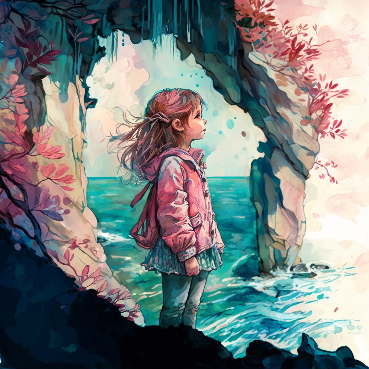 Little Girl And The Sea Diamond Art Kit