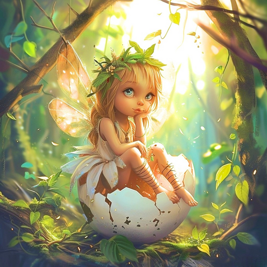 Cracked Egg Pixie Diamond Art Kit