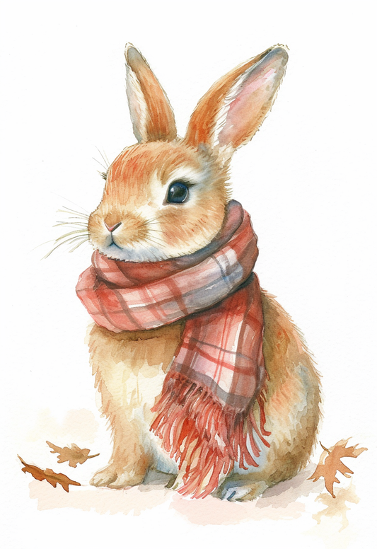 Winter Scarf Bunny Diamond Art Kit