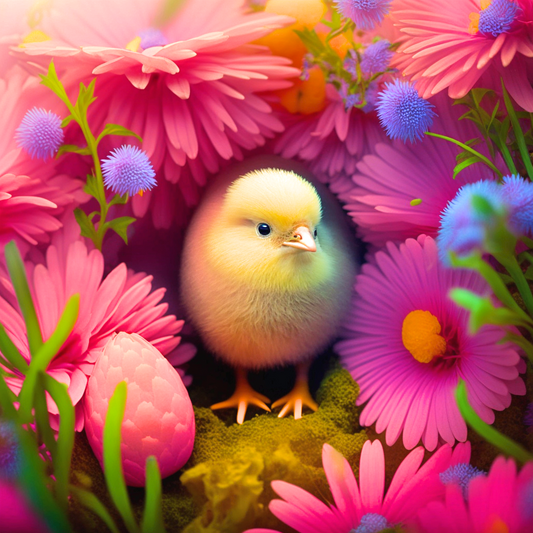 Easter Chick Diamond Art Kit