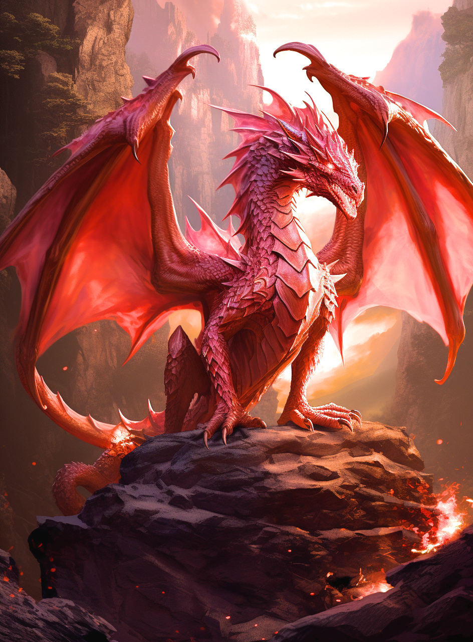 Lava Rock Red Dragon Diamond Art Kit