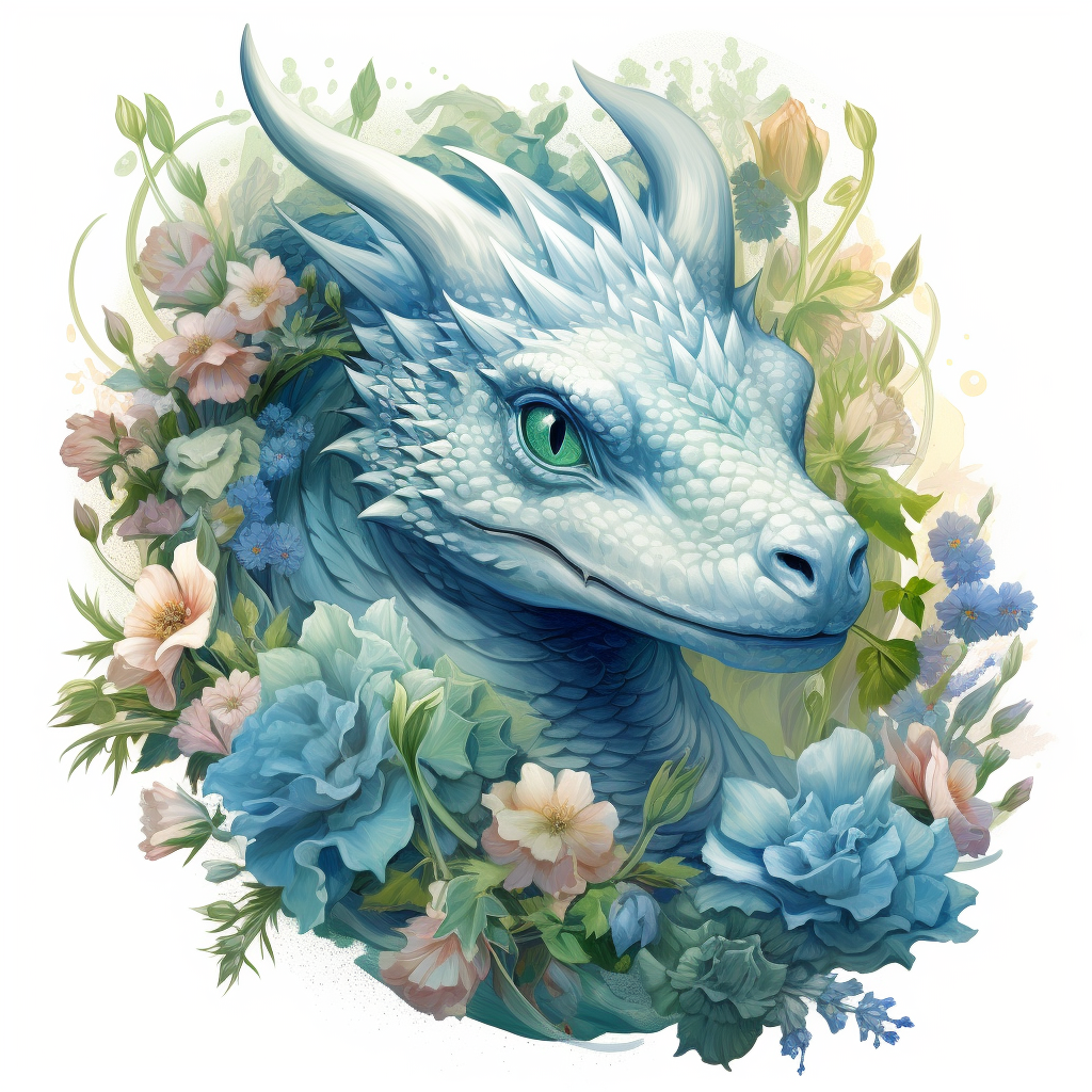 Green Bluedragon Flowers Diamond Art Kit