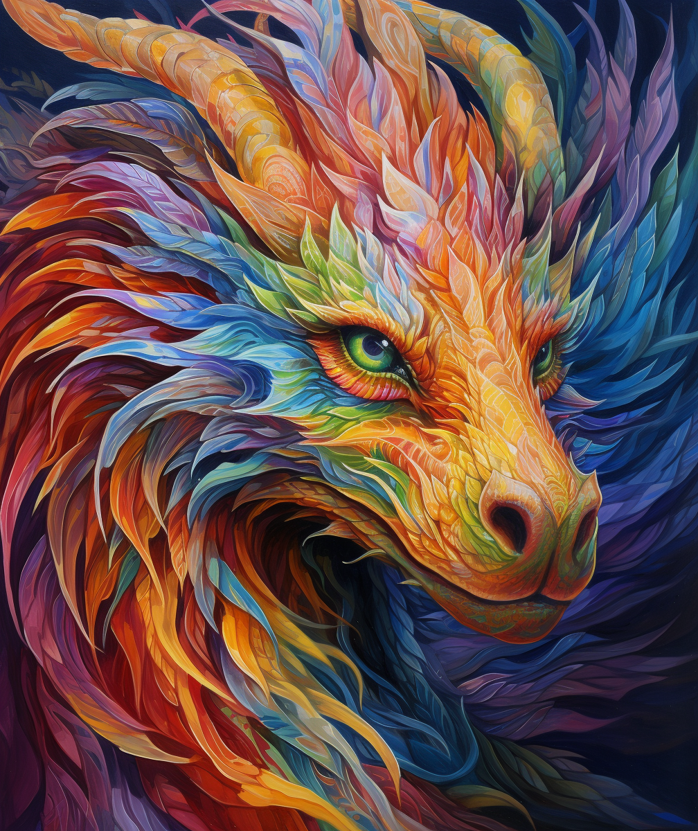 Rainbow Scale Dragon Diamond Art Kit