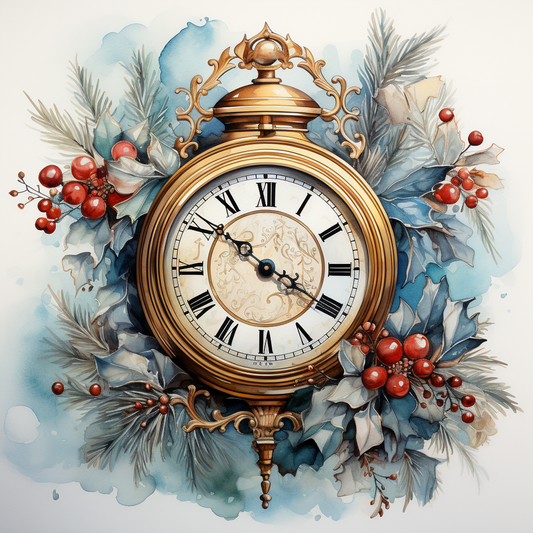 Christmas Clock Diamond Art Kit