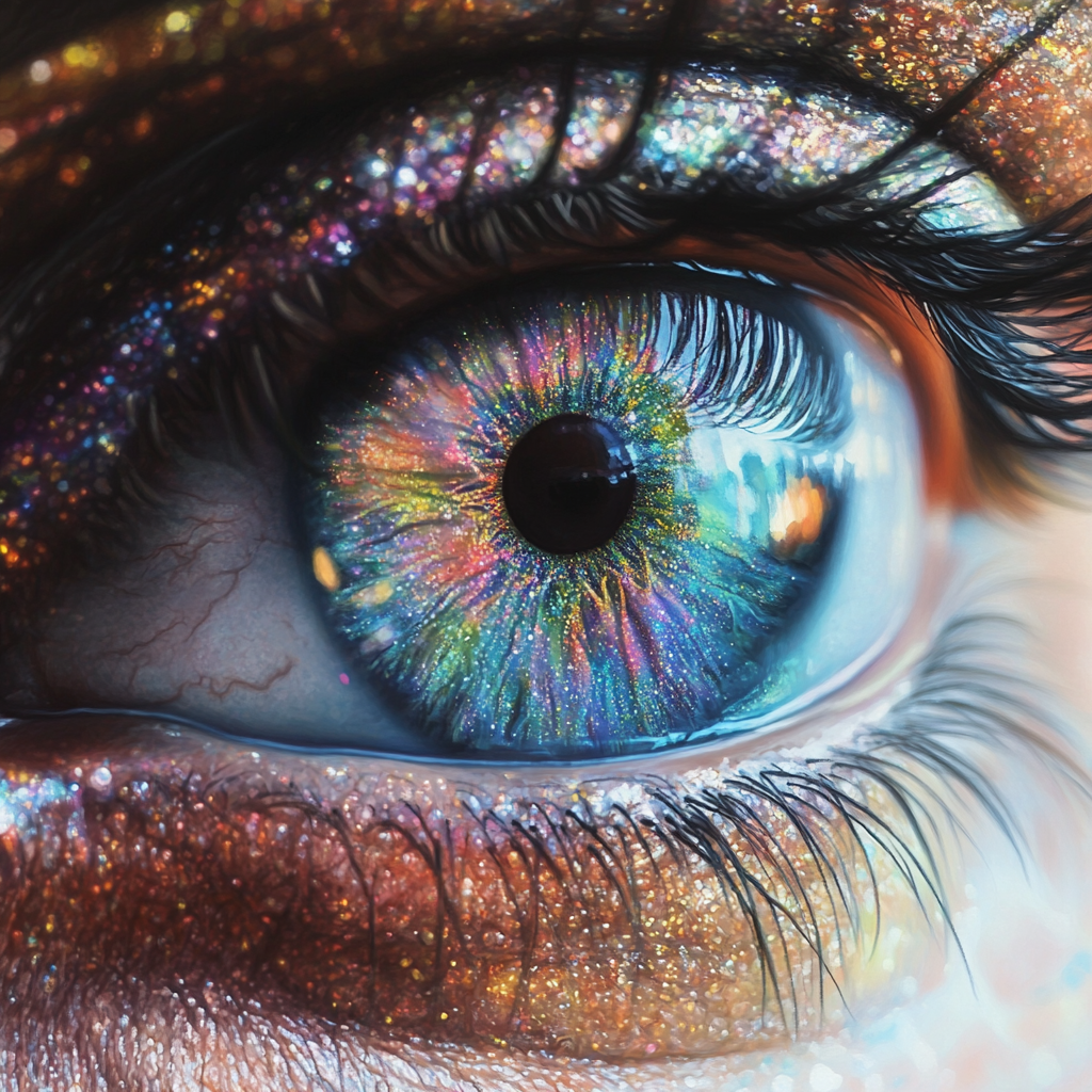 Rainbow Sparkle Iris Diamond Art Kit