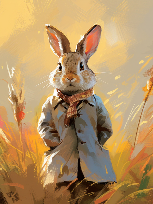 Trenchcoat Rabbit Diamond Art Kit