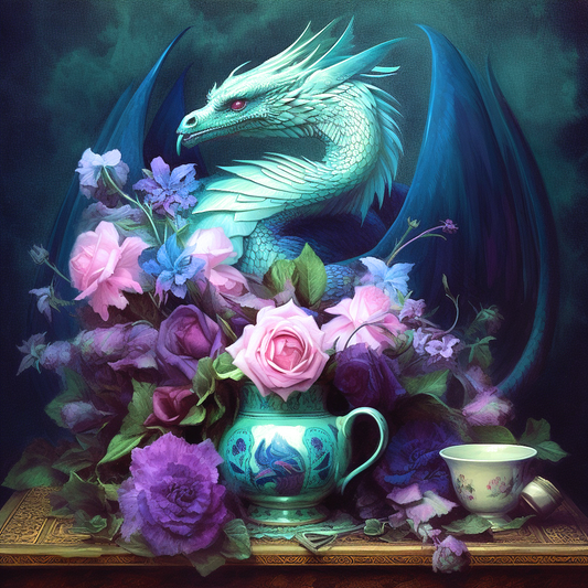 Tabletop Green Dragon Diamond Art Kit