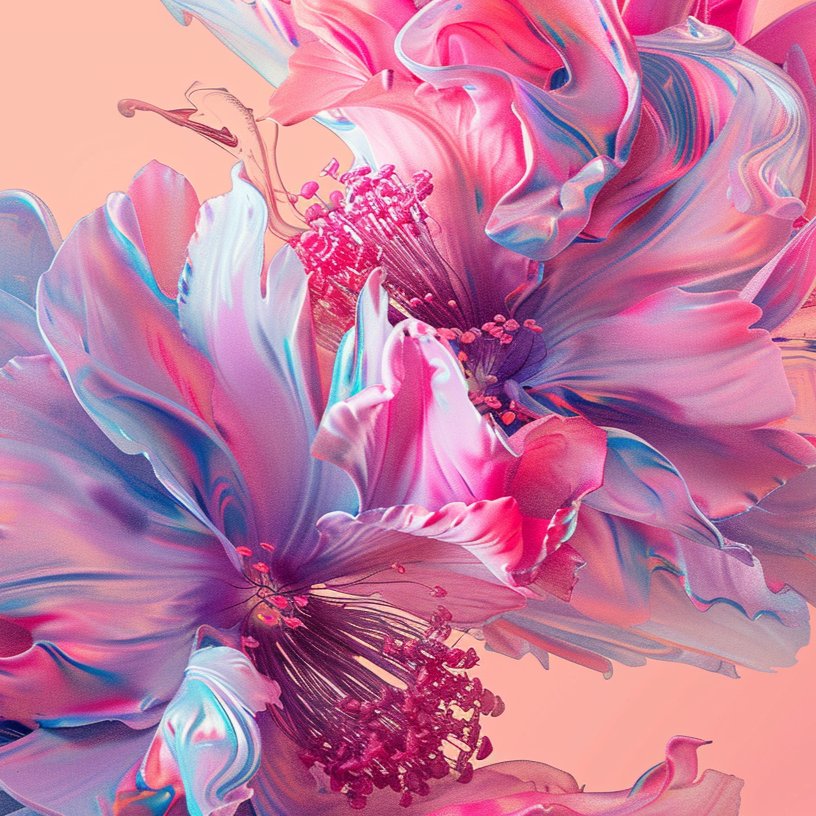 Swirling Flower Art Diamond Art Kit