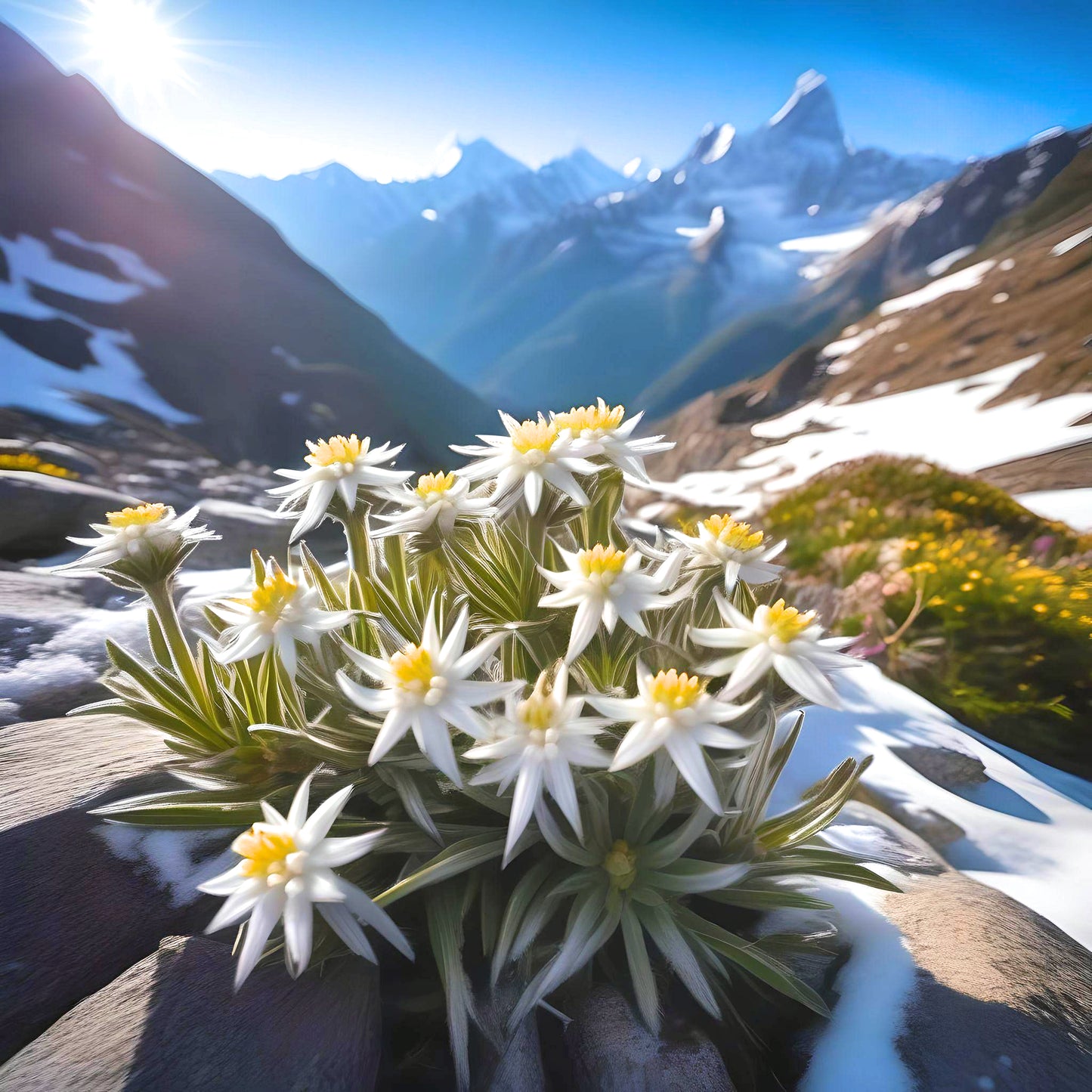 Mountains Edelweiss Diamond Art Kit