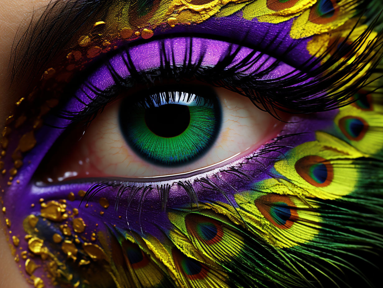 Green Eye Peacock Feather Eye Diamond Art Kit