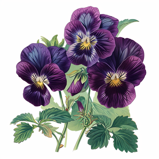Violet Watercolor Diamond Art Kit