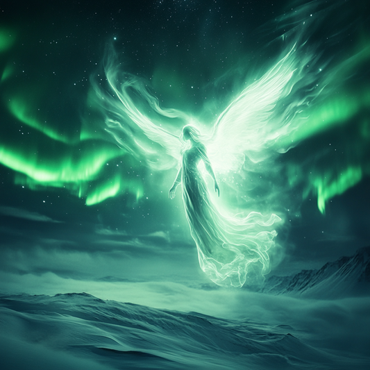 Glowing Angel Over The Sea Diamond Art Kit