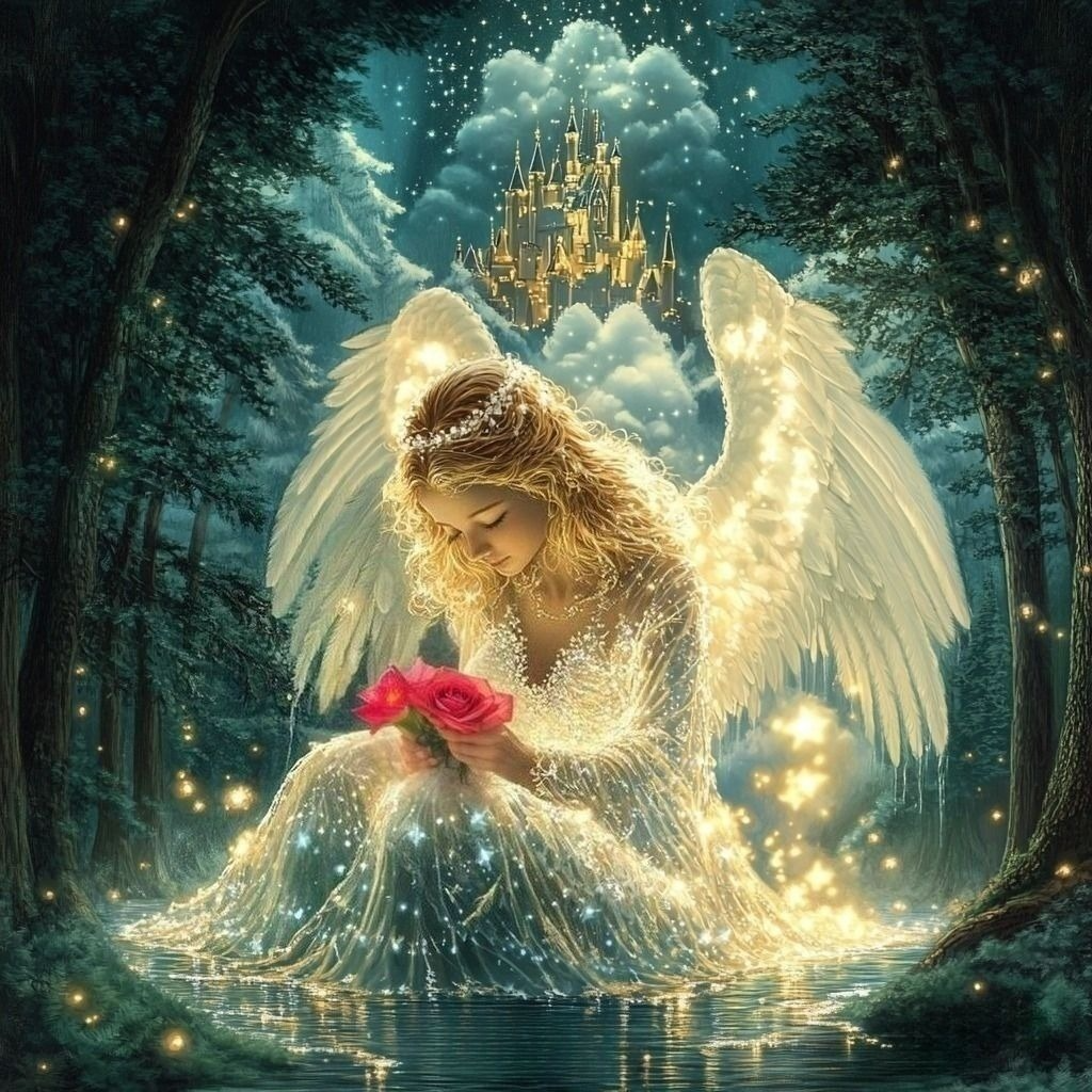 Glowing Angel Water Diamond Art Kit
