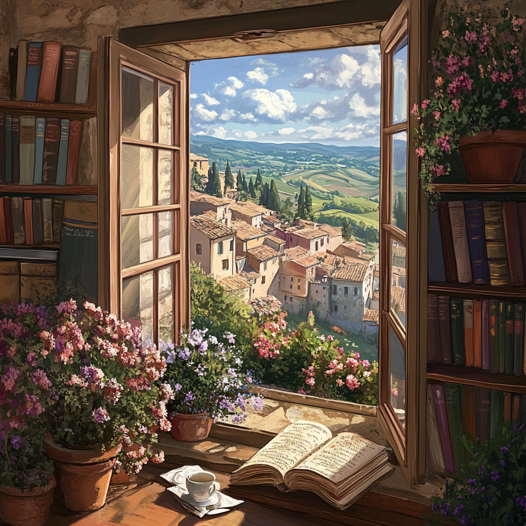 Countryside Open Window Diamond Art Kit