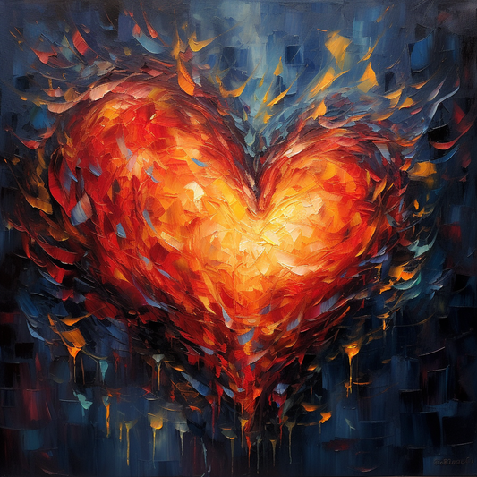Flaky Heart Diamond Art Kit