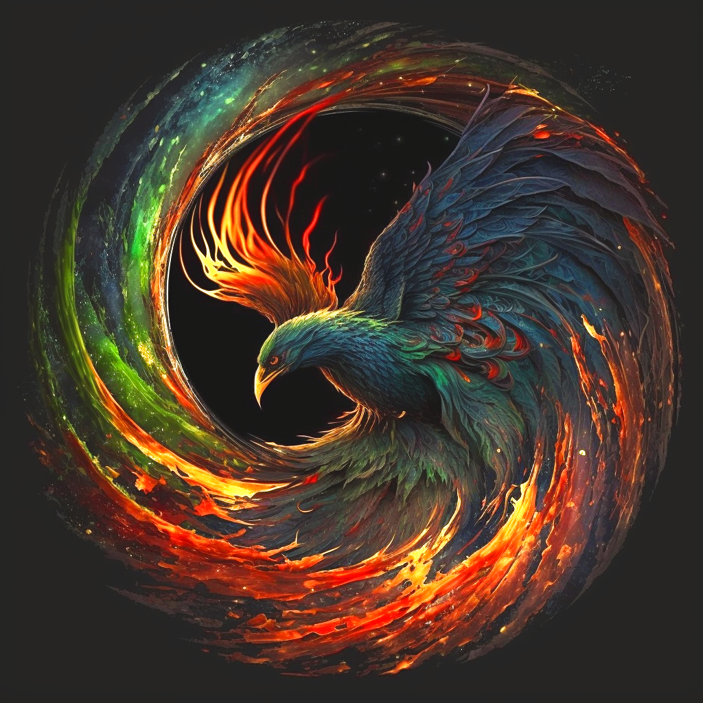Swirling Phoenix Diamond Art Kit