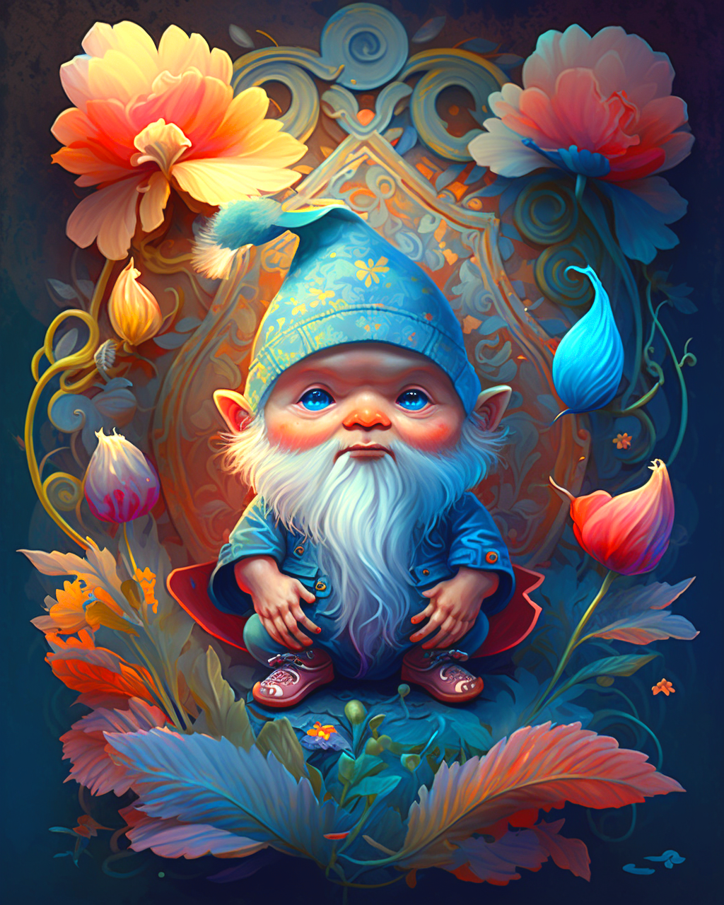 Blue Eyed Gnome Diamond Art Kit