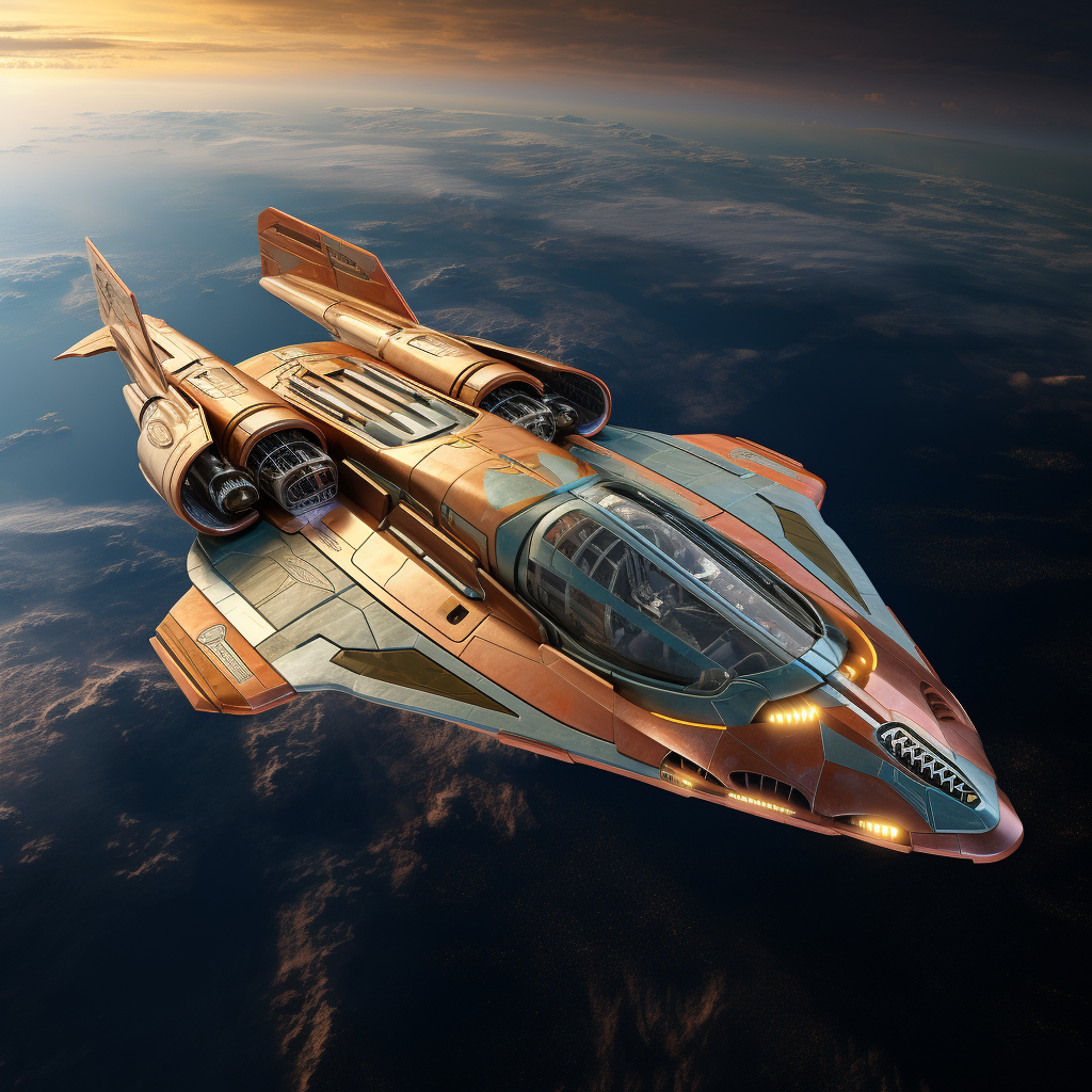 Flying Spaceship Diamond Art Kit