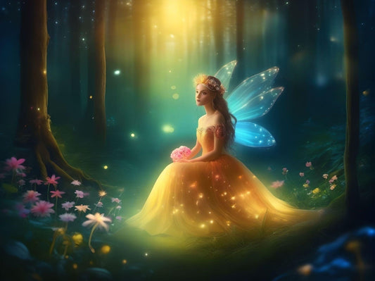 Fairytale Fairy Fireflies Diamond Art Kit