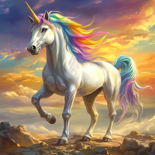 Rocky Ground Unicorn Diamond Art Kit