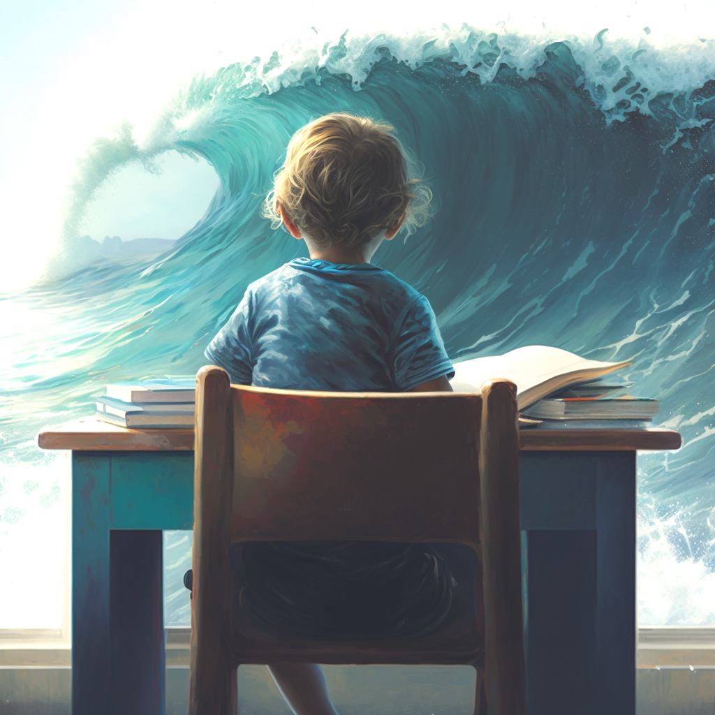 Books And Waves Diamond Art Kit