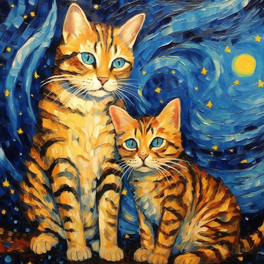 Two Bengals Stars Diamond Art Kit