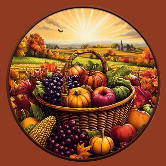 Bountiful Circle Diamond Art Kit