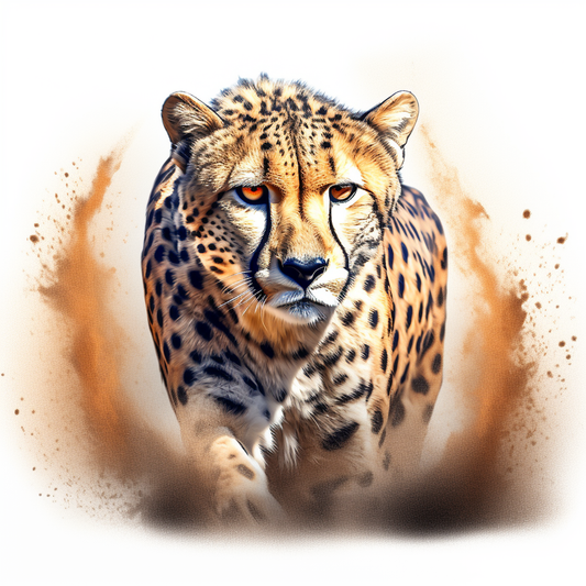 Watercolor Cheetah Diamond Art Kit