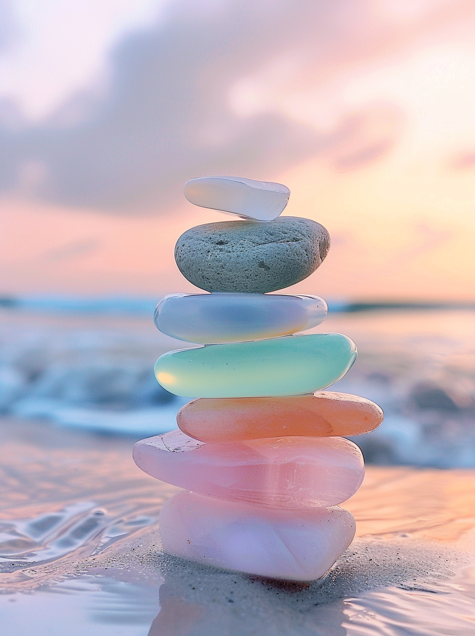 Ocean Seaglass Stack Diamond Art Kit