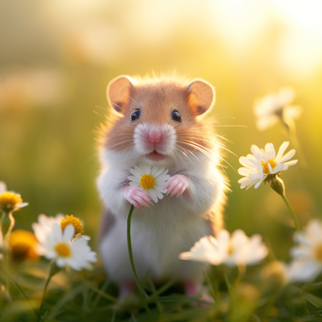 Daisy Hamster Diamond Art Kit