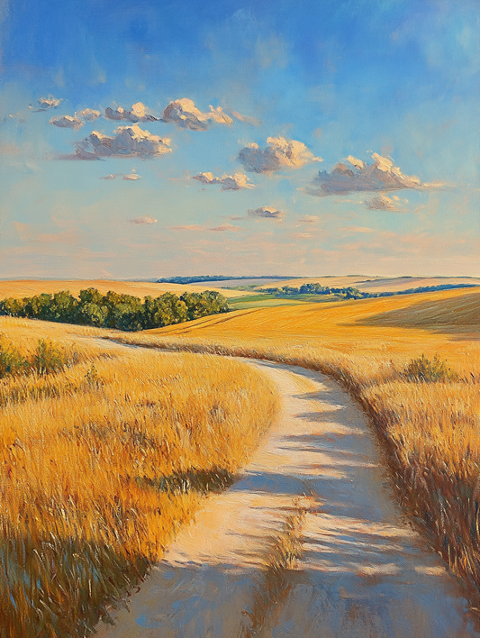 Golden Field Pathway Diamond Art Kit