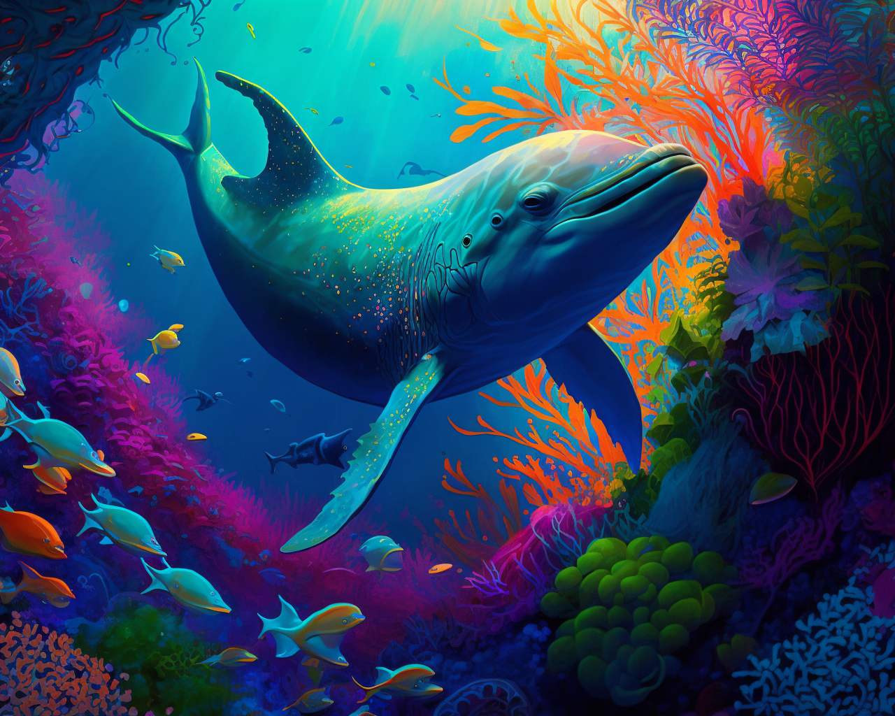 Coral Reef Dolphin Diamond Art Kit