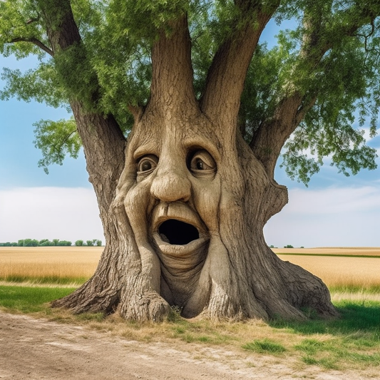 Surprised Tree Face Diamond Art Kit