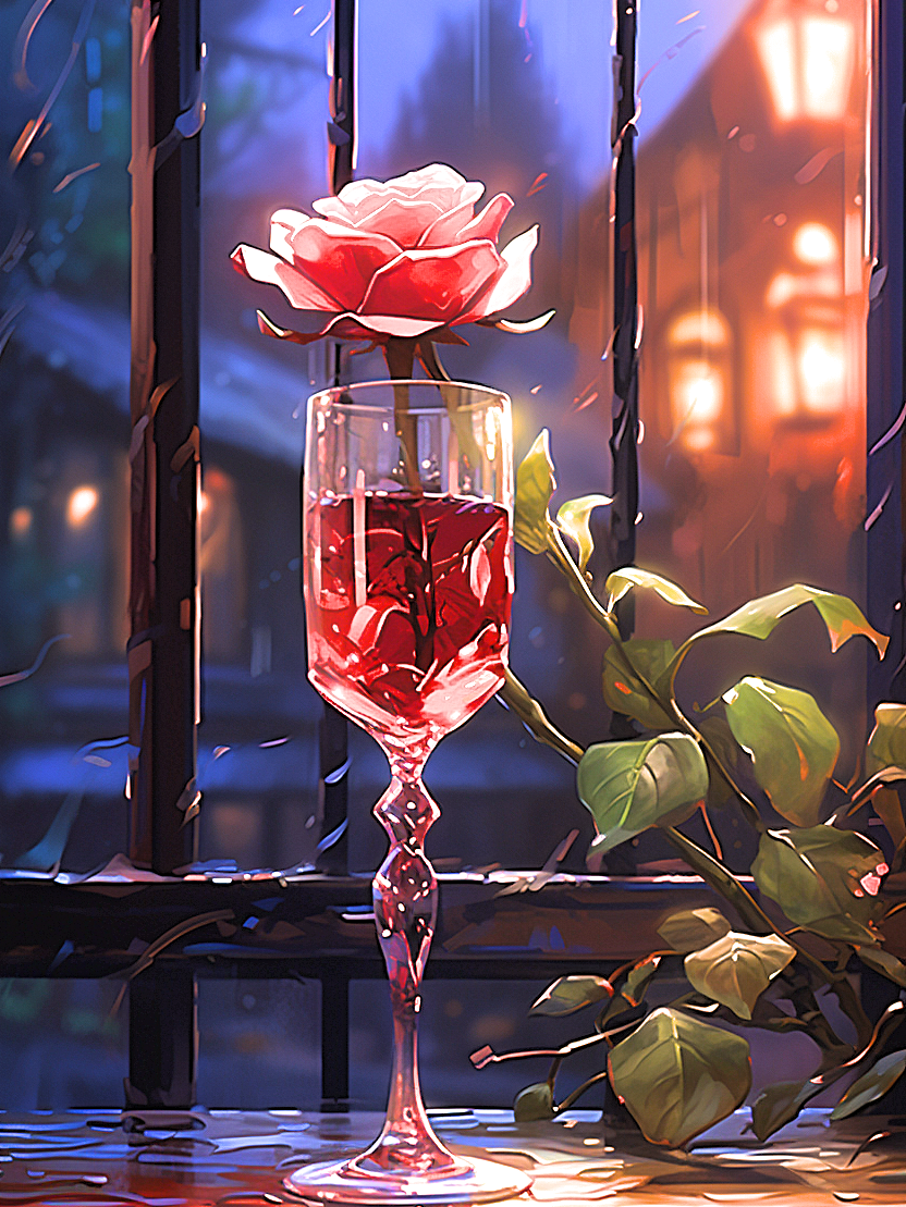 Reddrinkredrose1 Diamond Art Kit