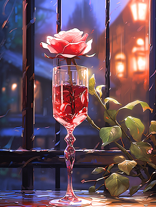Reddrinkredrose1 Diamond Art Kit