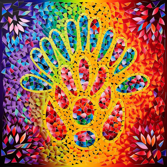 Mosaic Print Diamond Art Kit