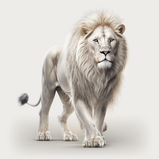 White Lion Diamond Art Kit