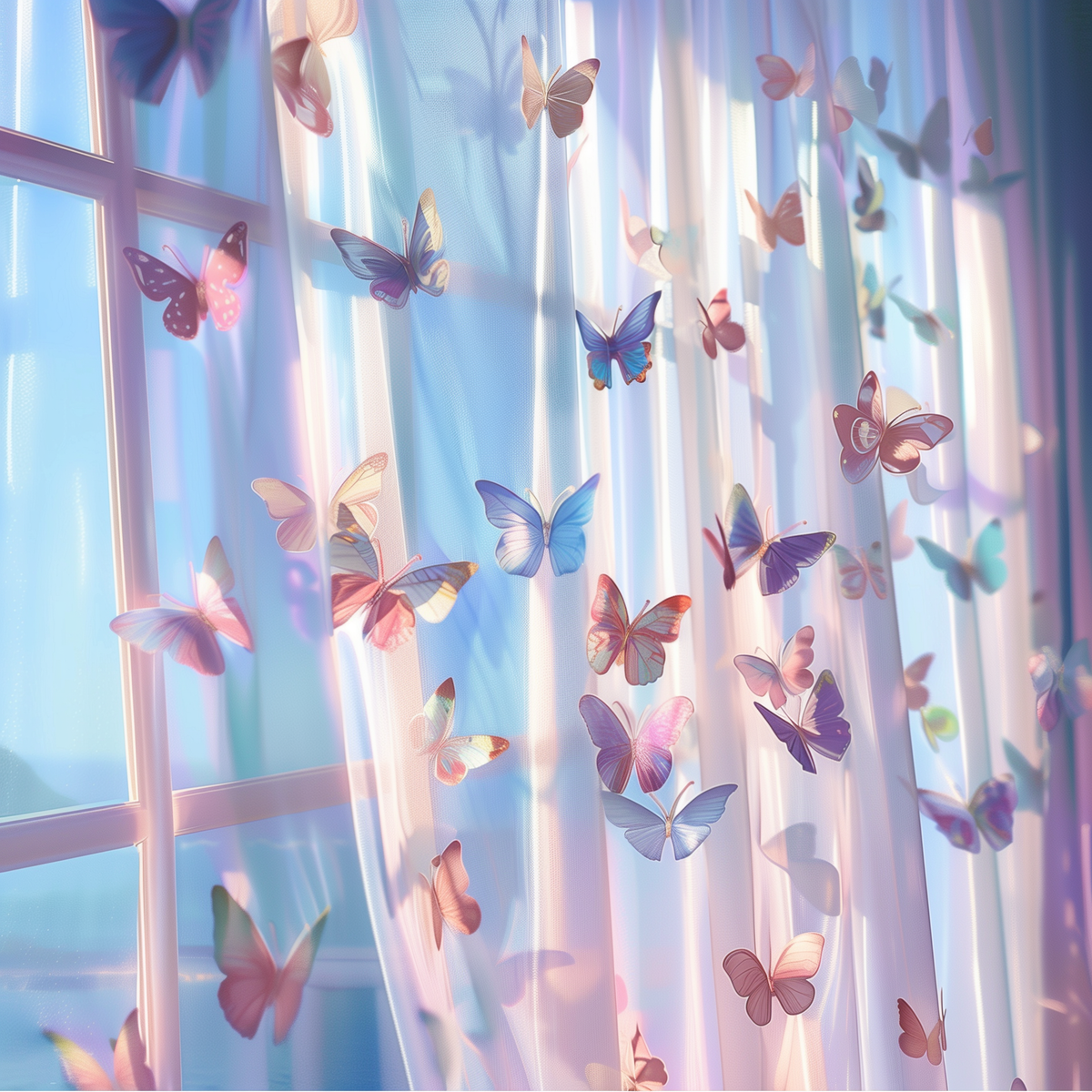 Butterfly Curtains Diamond Art Kit
