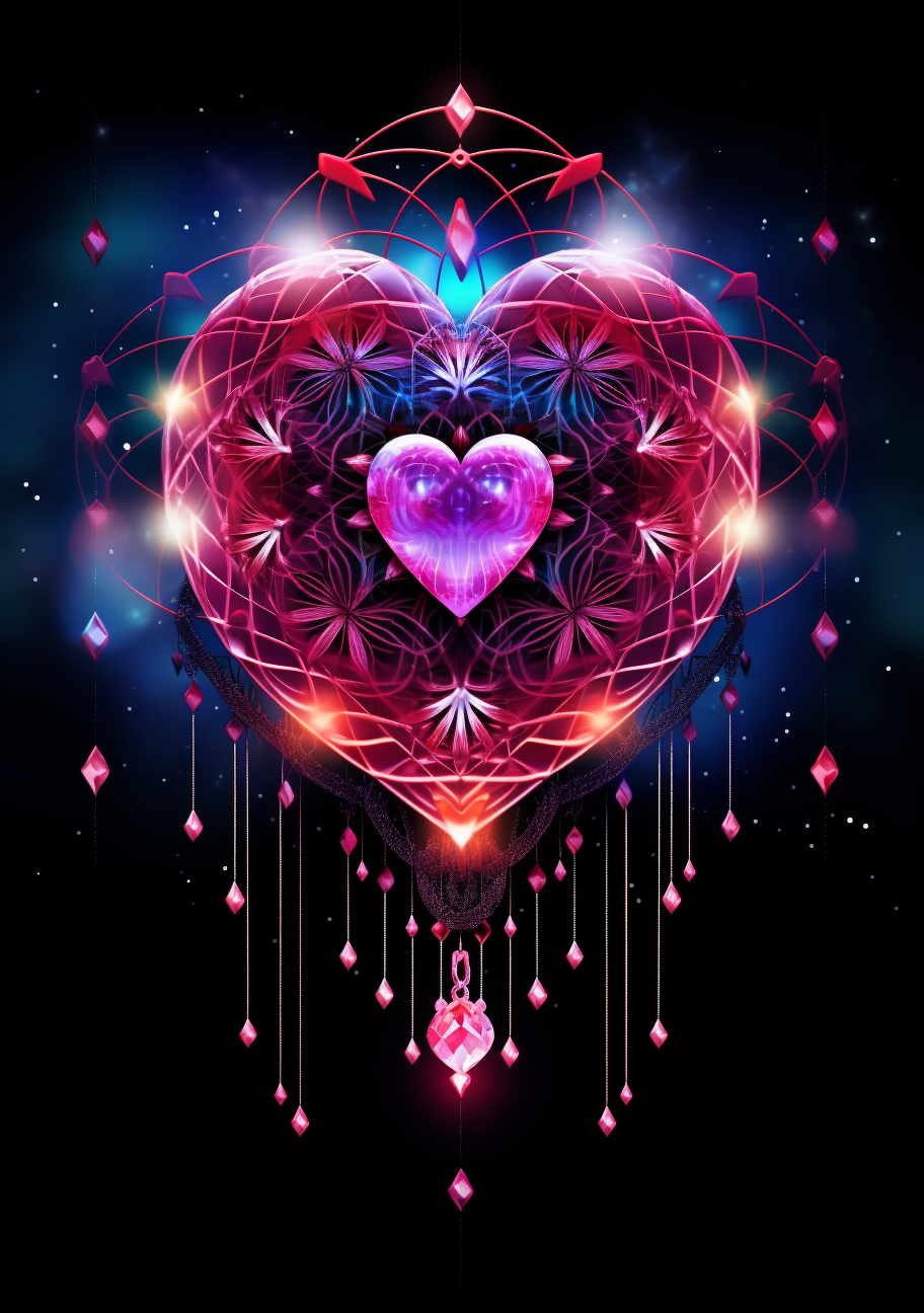 Galaxy Heart Dreamcatcher Diamond Art Kit