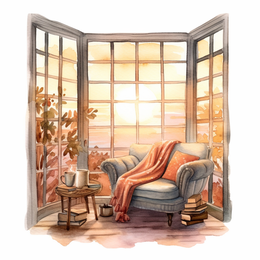 Sunset Reading Corner Diamond Art Kit