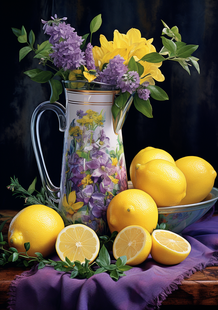 Citrus And Flowers Diamond Art Kit