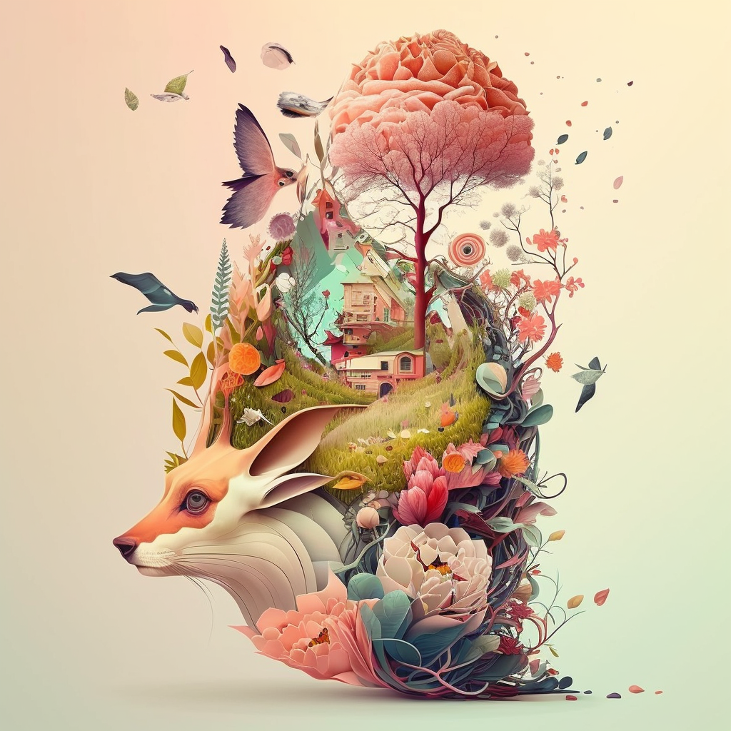 Fox Spring Abstract Diamond Art Kit