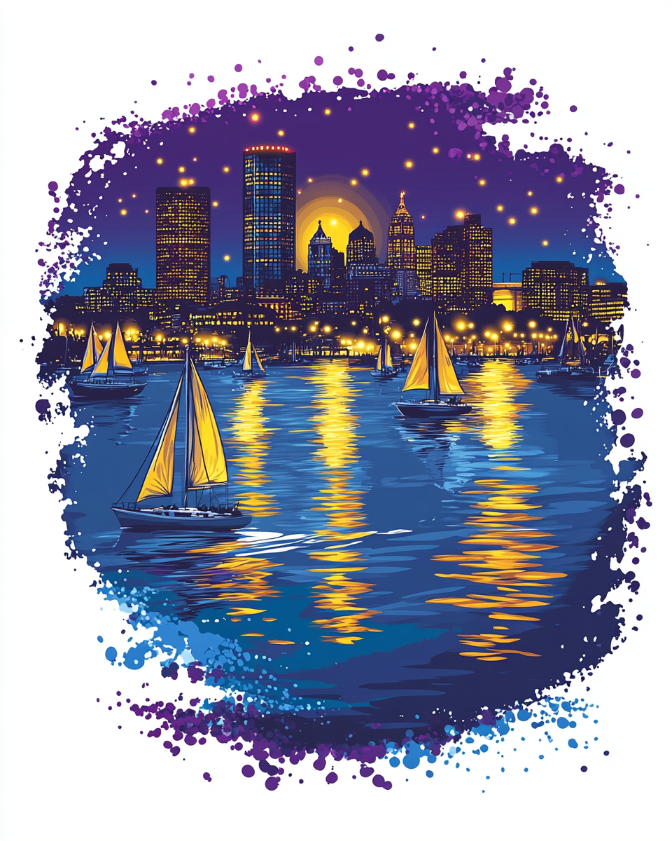 Boston Skyline Diamond Art Kit