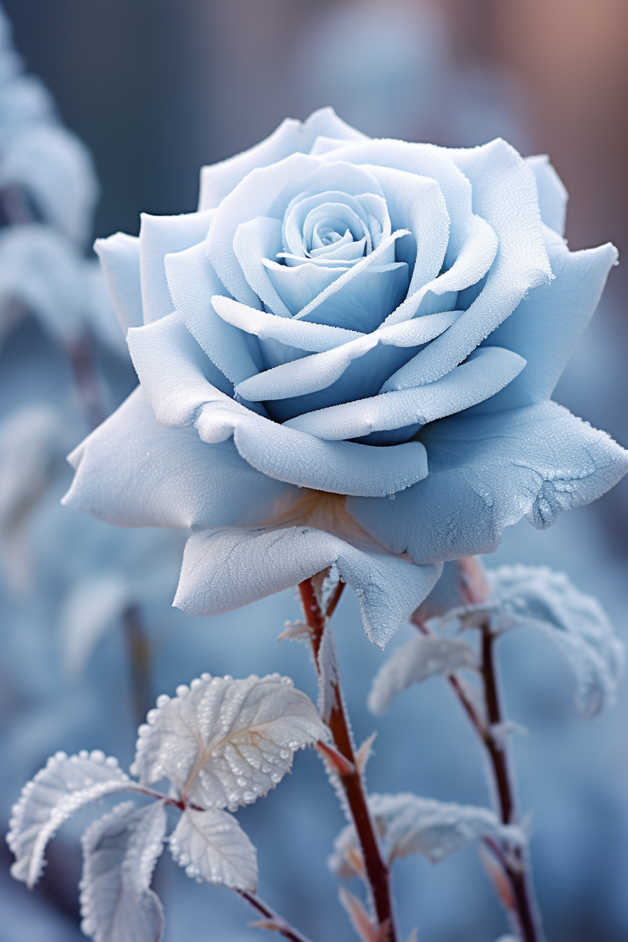 Icy Blue Rose Diamond Art Kit