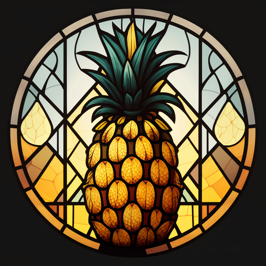 Abstract Pineapple Circle Diamond Art Kit