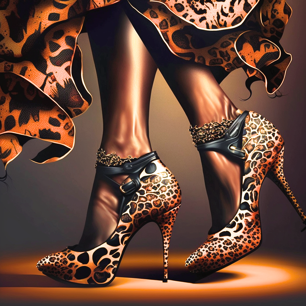 Animal Print Heels Diamond Art Kit