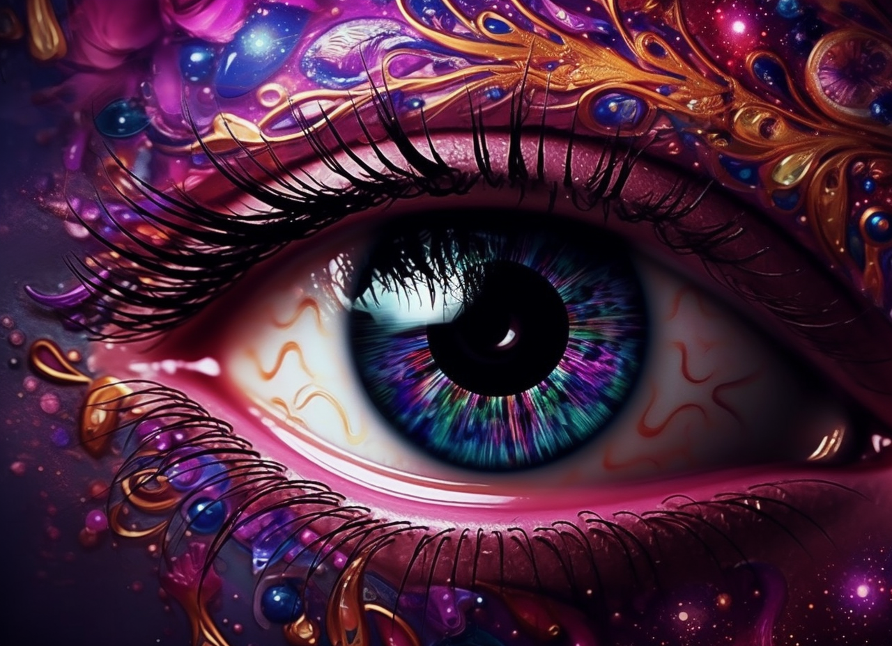 Colorful Iris Eye Diamond Art Kit