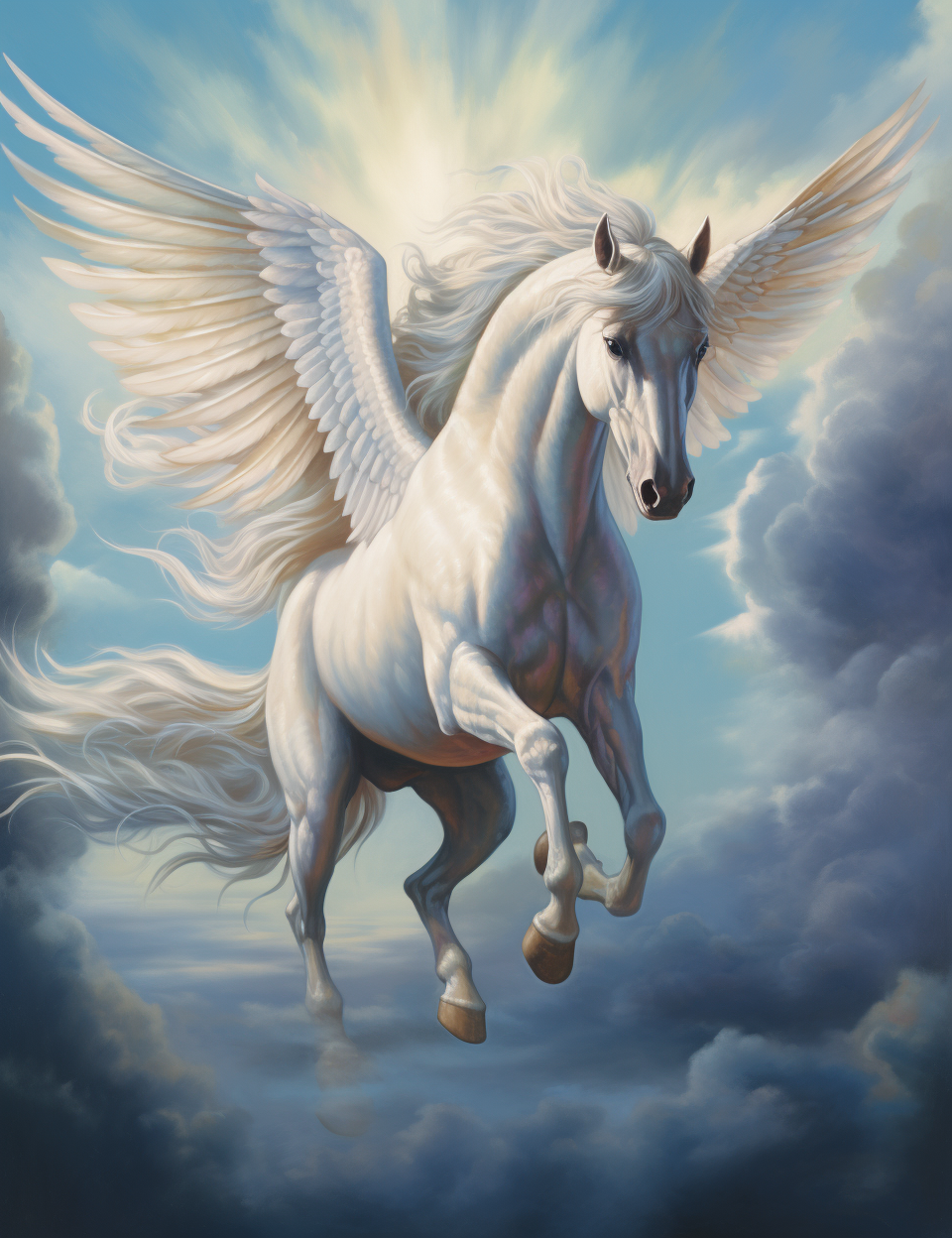White Heavenly Pegasus Diamond Art Kit