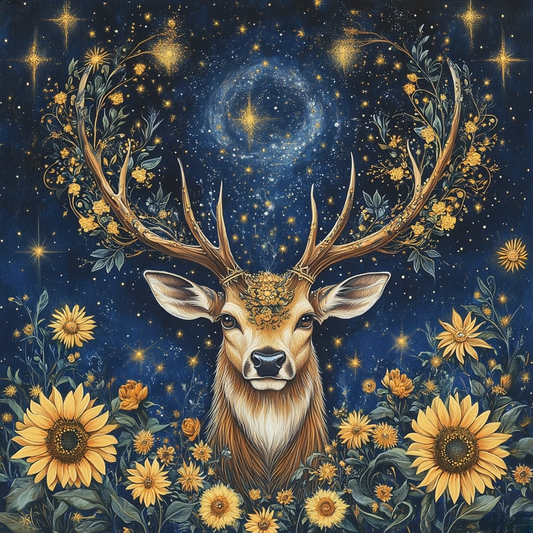 Buck Sunflowers Diamond Art Kit